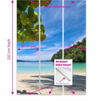 Traumzeit Papua, Flächenvorhang 3er Set